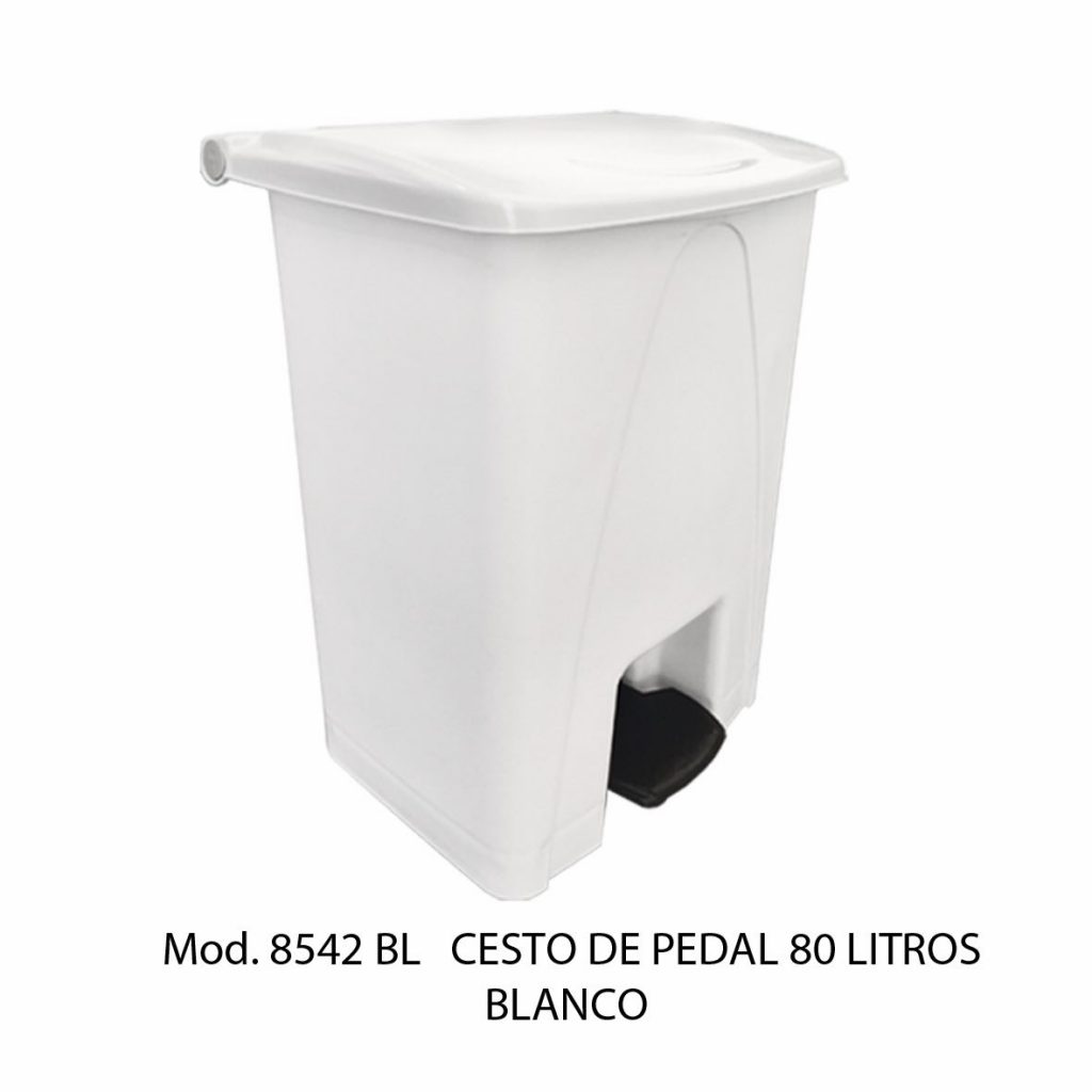 Bote Basura Con Tapa y Pedal 8542 BL