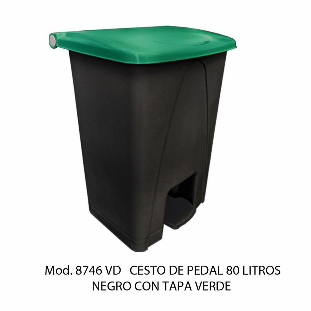 Bote Basura Con Tapa y Pedal 8746 VD