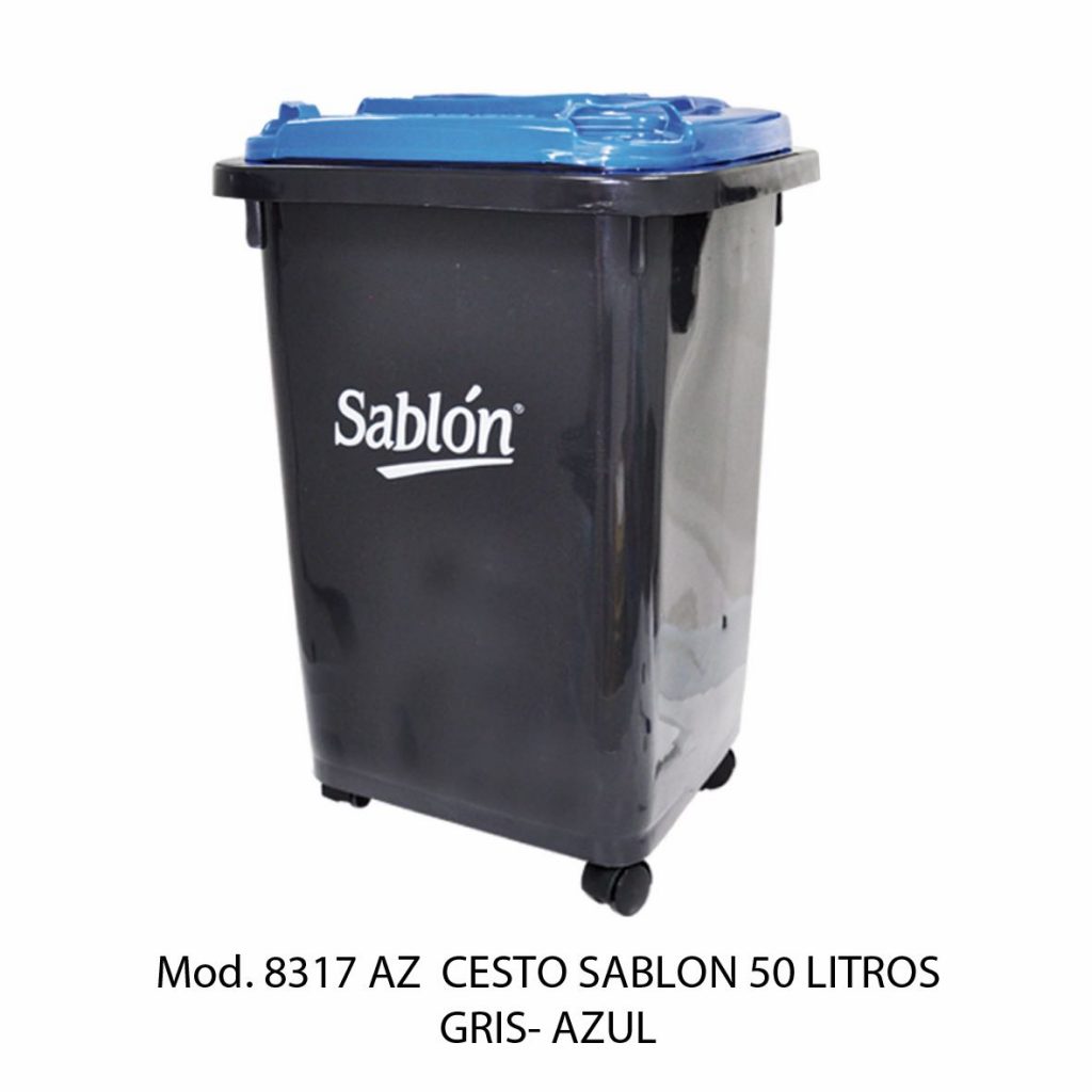 Bote Basura Con Tapa y Ruedas 8317 AZ