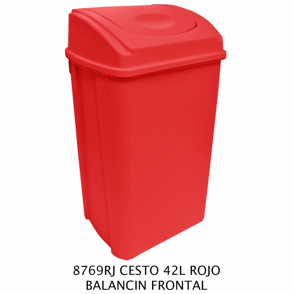 Bote Basura Tapa Balancin 8769 RJ