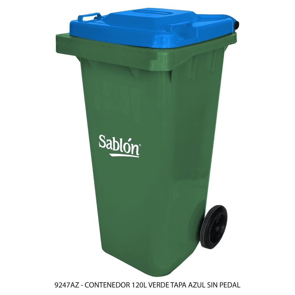 Contenedor Basura 120 Litros Sin Pedal 9247 AZ