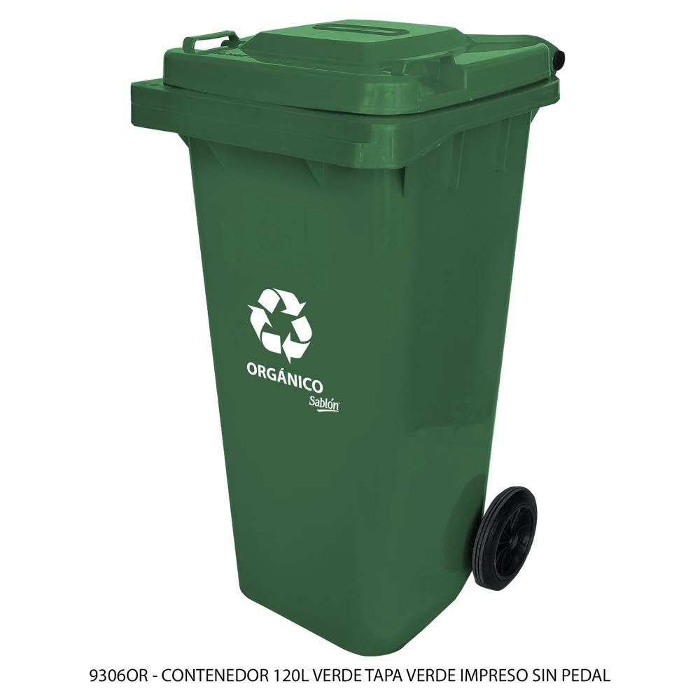 Contenedor Basura 120 Litros Sin Pedal 9306 OR
