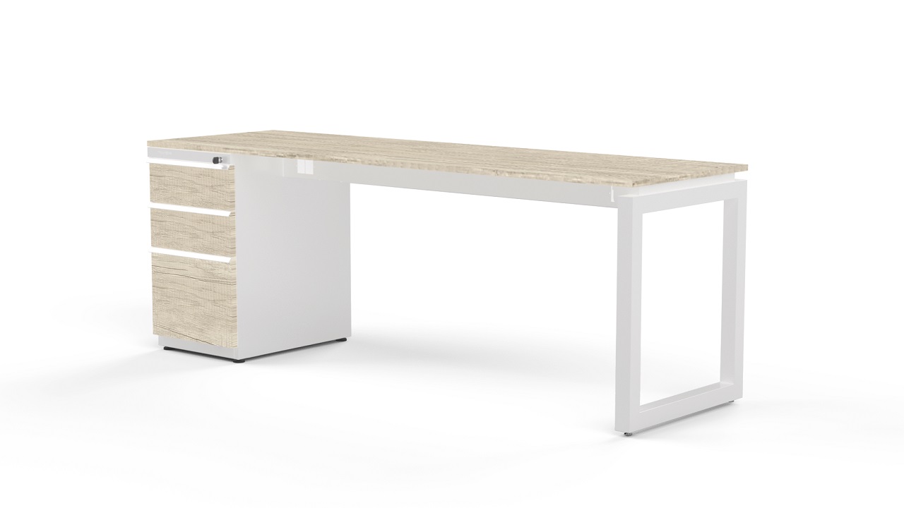 Escritorio Ejecutivo Quadra Con Pedestal FL 180-80