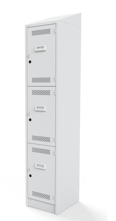 Locker Con Copete 3 Puertas LC-3193-1