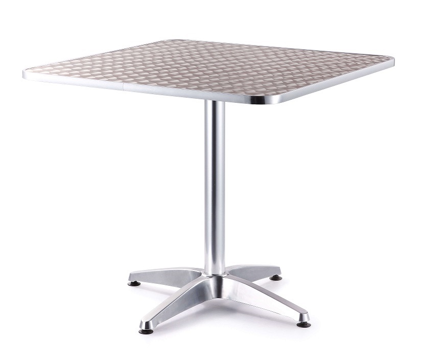 Mesa Aluminio Baja Cuadrada 80-80-1