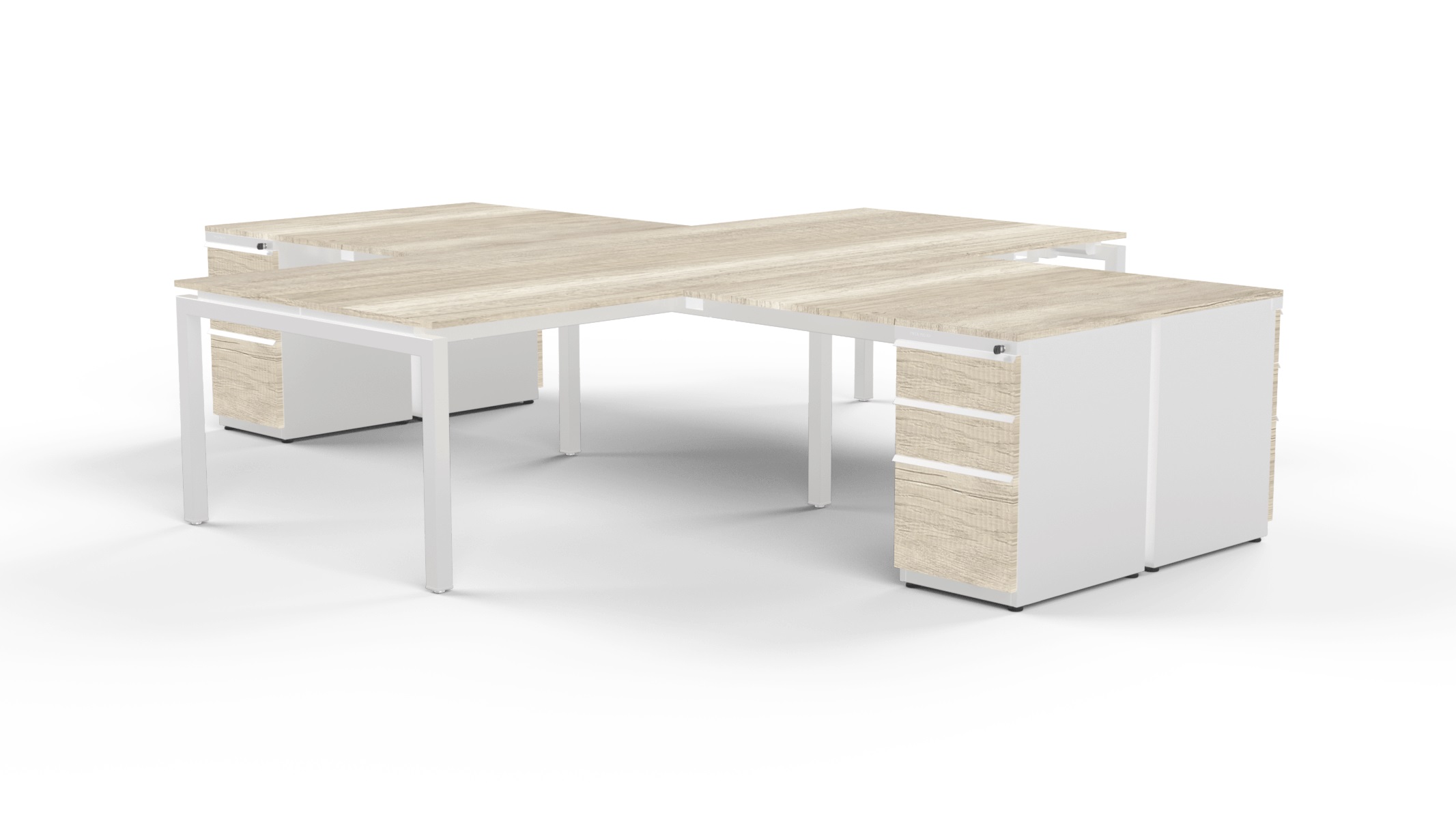 Modulo de Trabajo Cruceta Magnum Con Cajonera FL 300-360-120