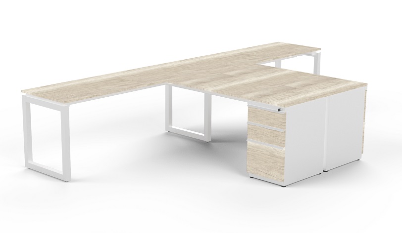 Modulo de Trabajo T Quadra Con Cajonera FL 360-200-60