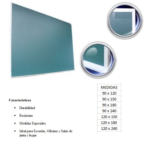 Pizarron Verde Standard Gis 120-240