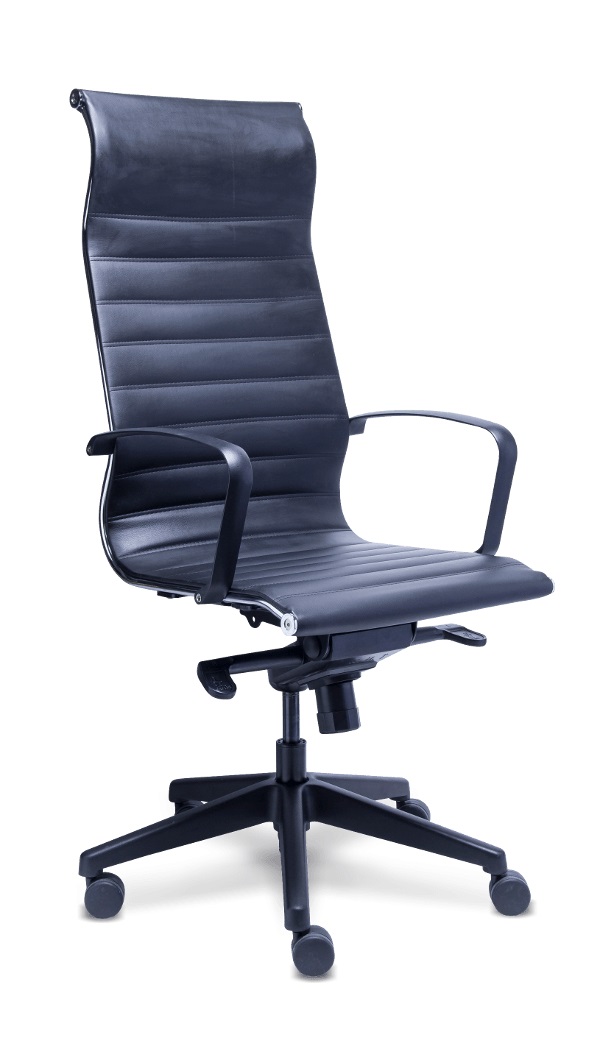 Silla Ejecutiva Retro Respaldo Alto CC RE-1750N-NG-1
